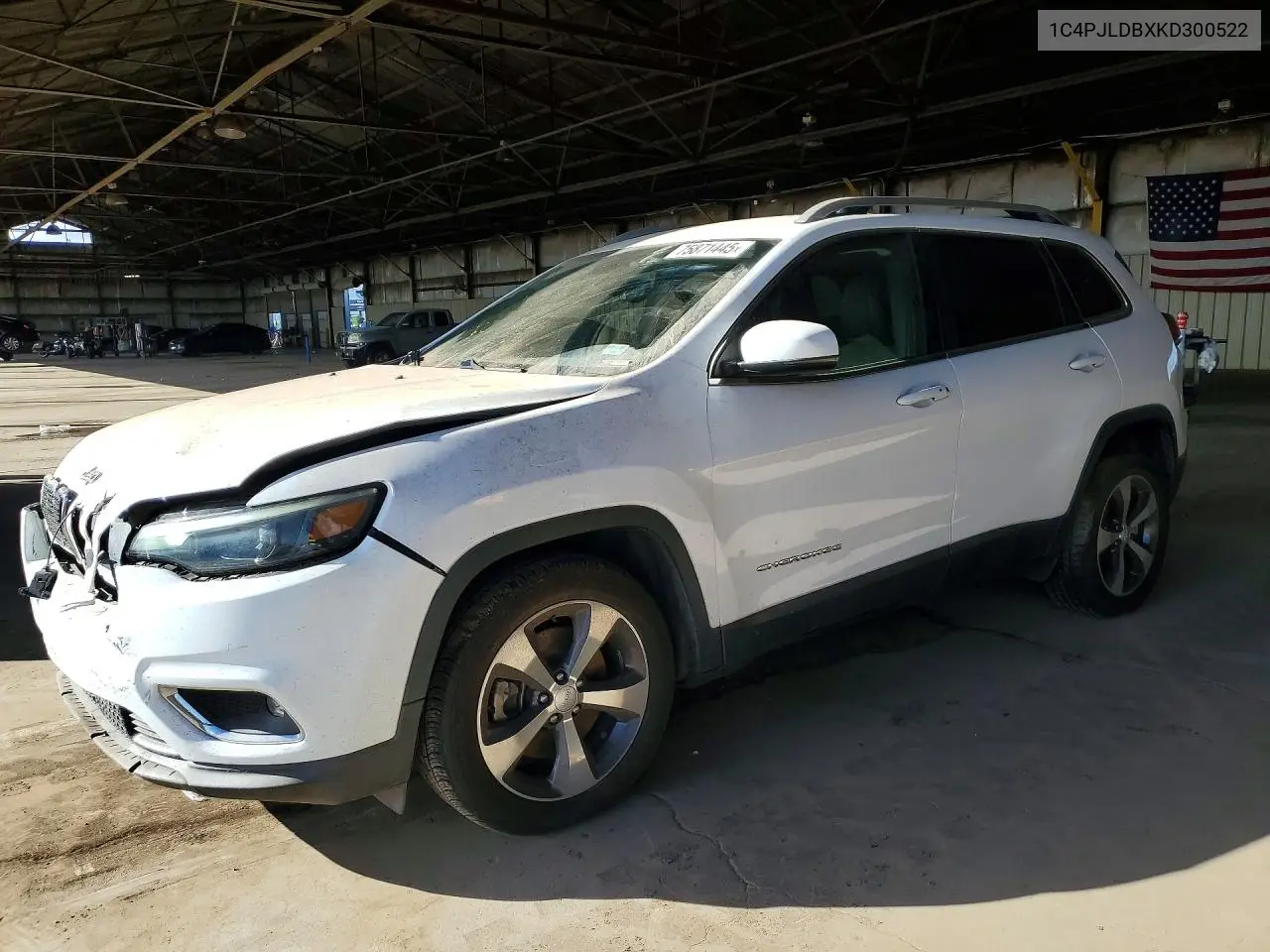 1C4PJLDBXKD300522 2019 Jeep Cherokee Limited