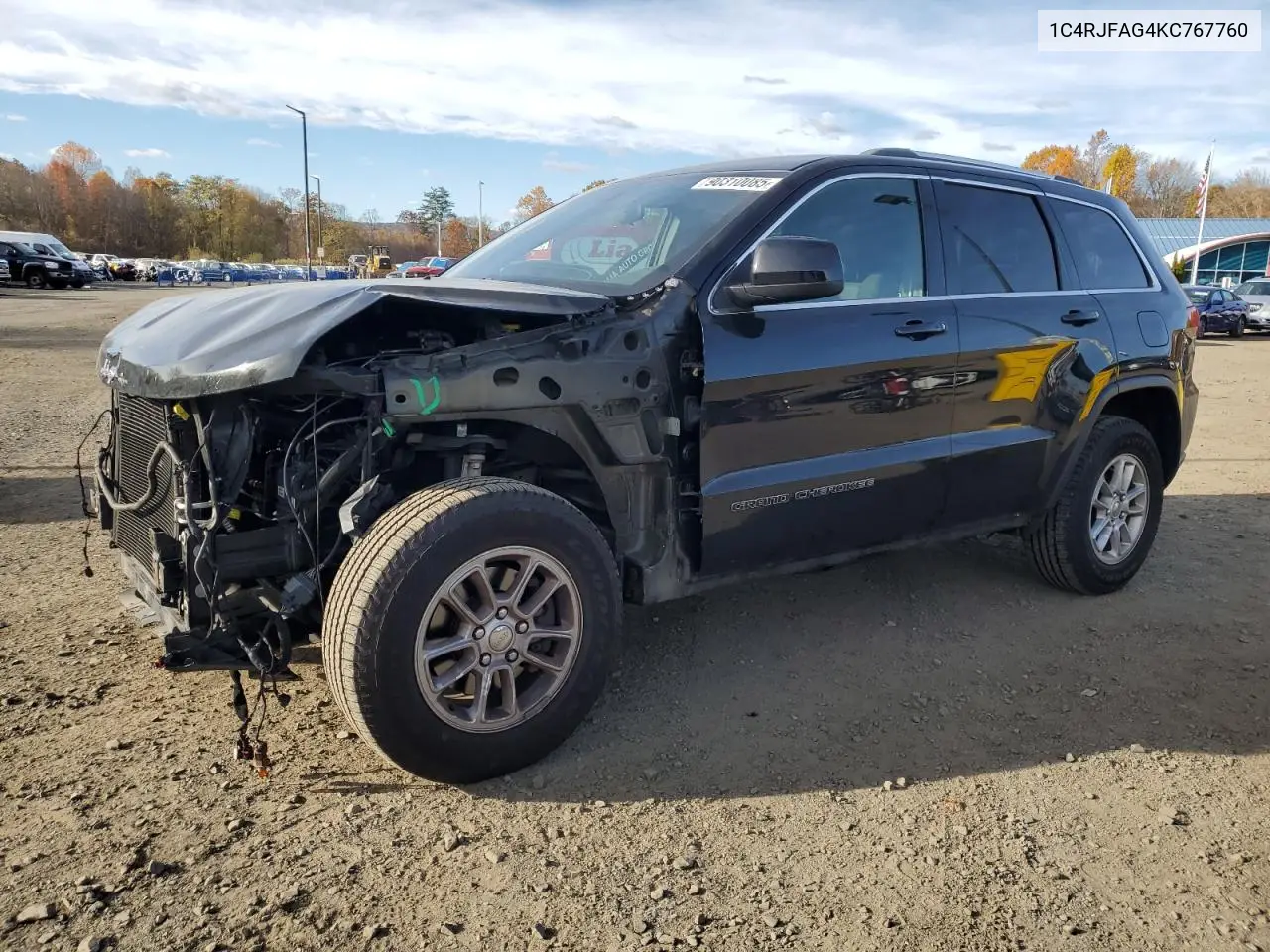 1C4RJFAG4KC767760 2019 Jeep Grand Cherokee Laredo