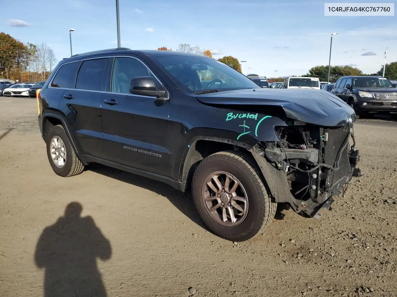 1C4RJFAG4KC767760 2019 Jeep Grand Cherokee Laredo