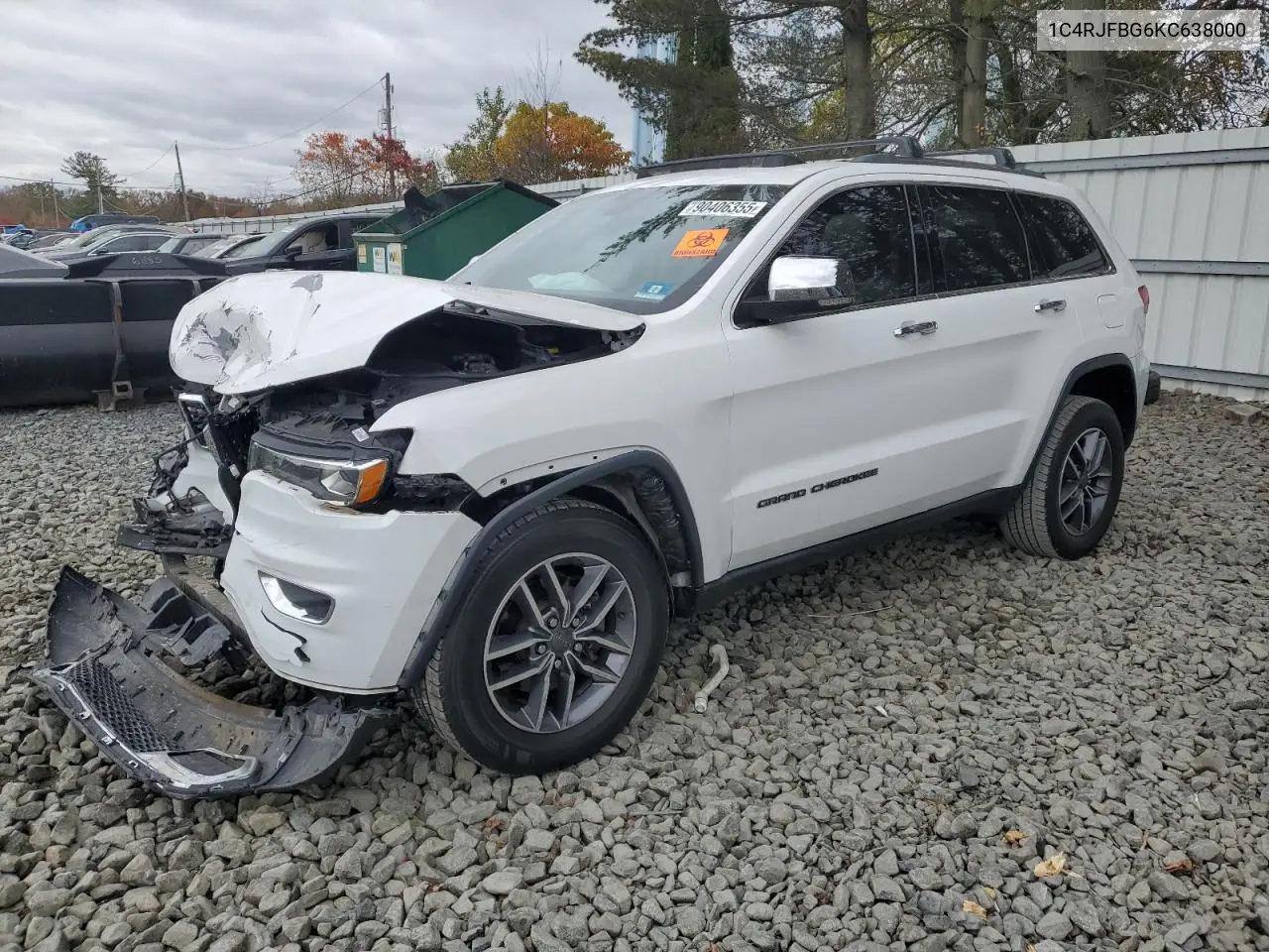 1C4RJFBG6KC638000 2019 Jeep Grand Cherokee Limited