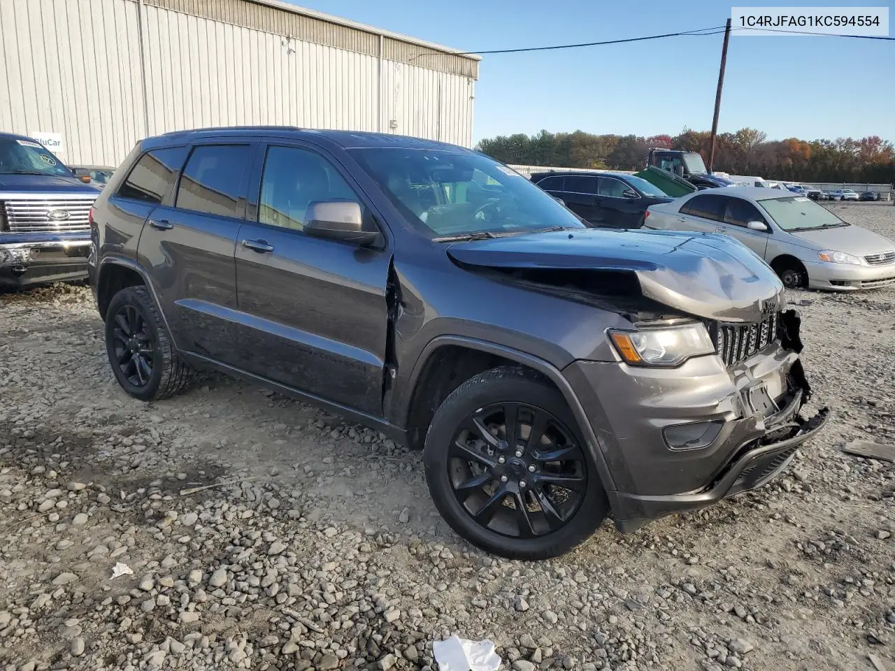 1C4RJFAG1KC594554 2019 Jeep Grand Cherokee Laredo