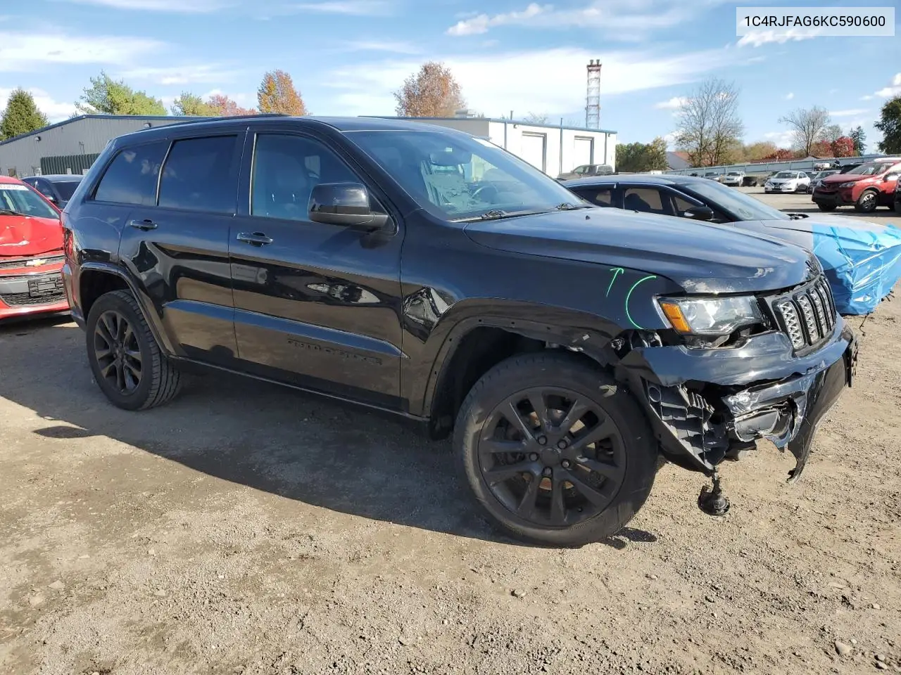 1C4RJFAG6KC590600 2019 Jeep Grand Cherokee Laredo
