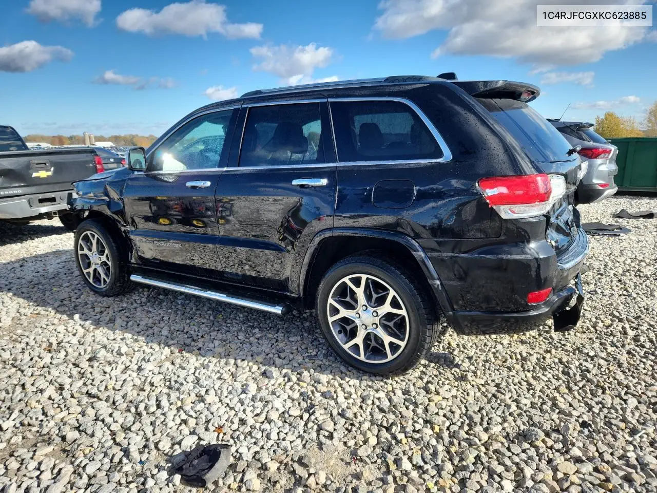 1C4RJFCGXKC623885 2019 Jeep Grand Cherokee Overland