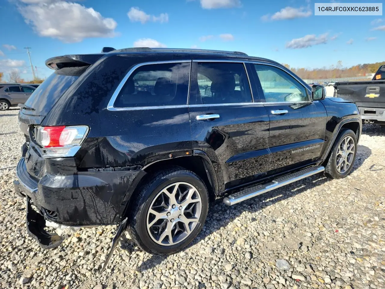 1C4RJFCGXKC623885 2019 Jeep Grand Cherokee Overland