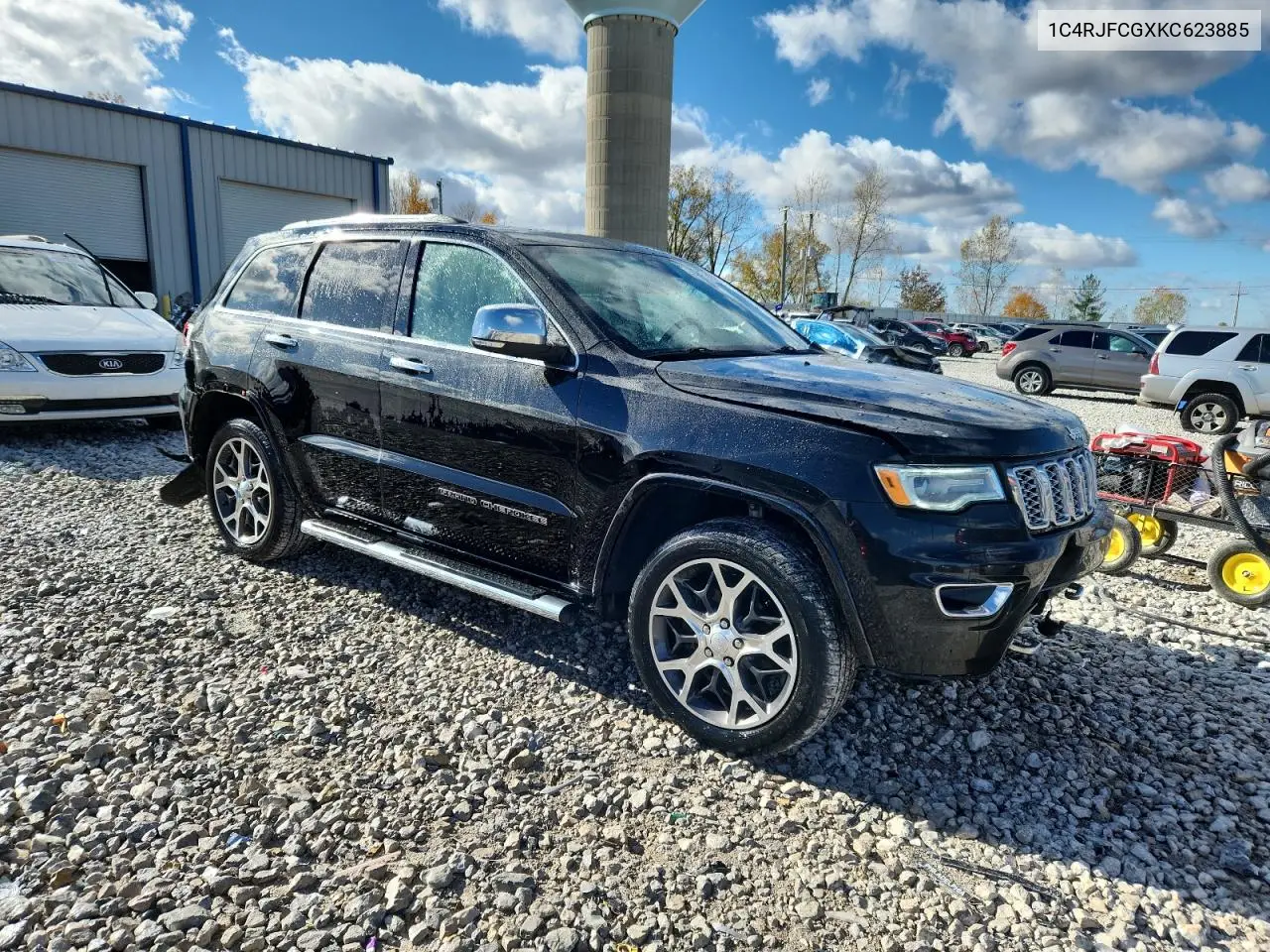 1C4RJFCGXKC623885 2019 Jeep Grand Cherokee Overland