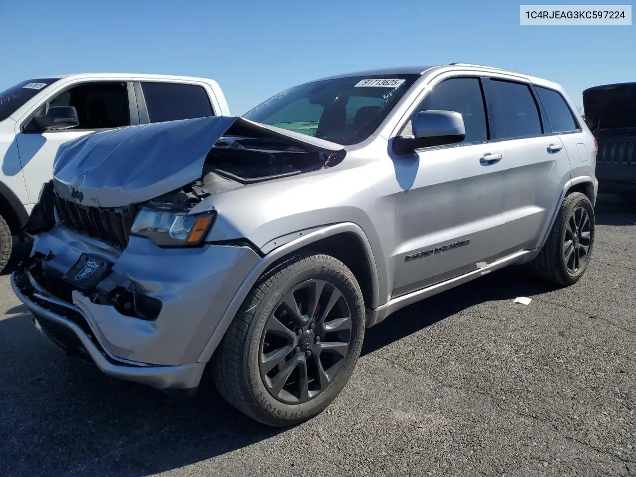 1C4RJEAG3KC597224 2019 Jeep Grand Cherokee Laredo