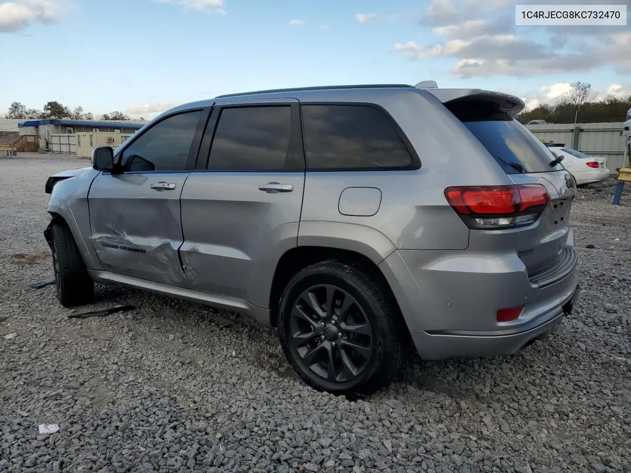 1C4RJECG8KC732470 2019 Jeep Grand Cherokee Overland