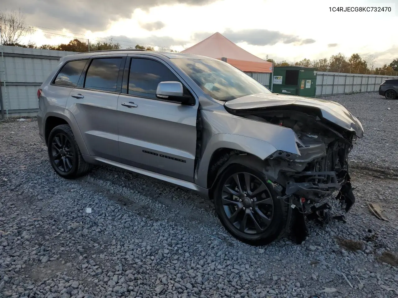 1C4RJECG8KC732470 2019 Jeep Grand Cherokee Overland