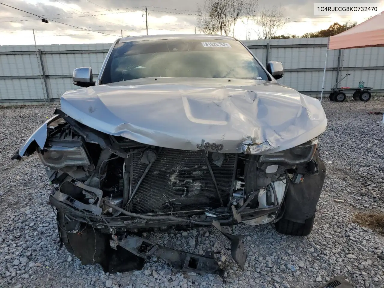 1C4RJECG8KC732470 2019 Jeep Grand Cherokee Overland