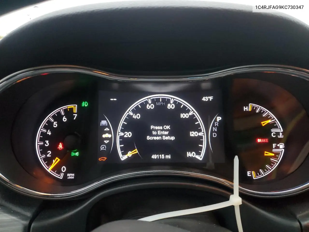 1C4RJFAG9KC730347 2019 Jeep Grand Cherokee Laredo