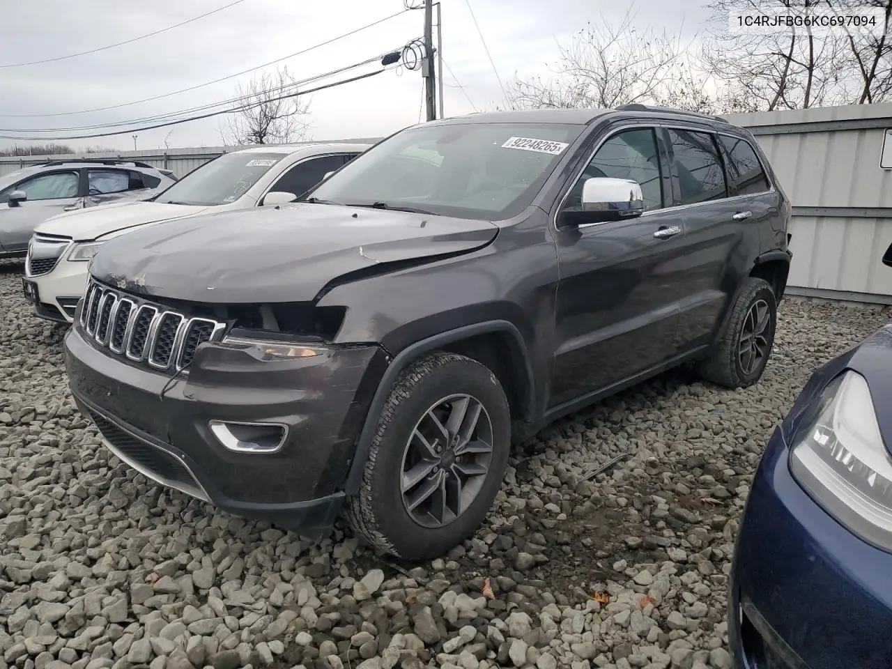 1C4RJFBG6KC697094 2019 Jeep Grand Cherokee Limited