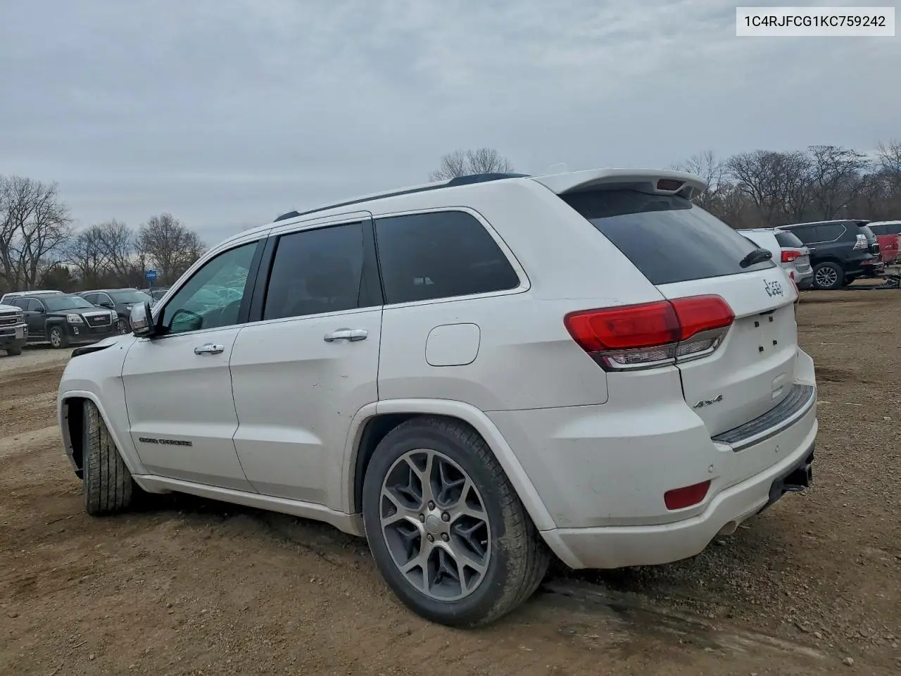 1C4RJFCG1KC759242 2019 Jeep Grand Cherokee Overland