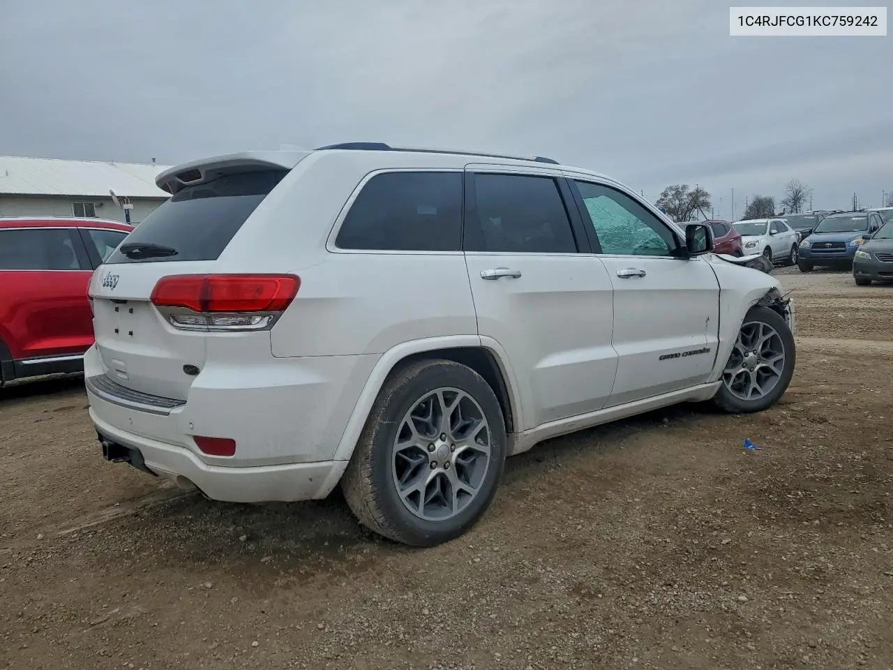 1C4RJFCG1KC759242 2019 Jeep Grand Cherokee Overland