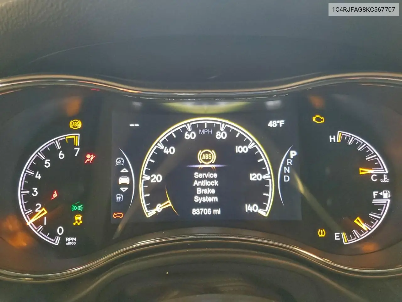1C4RJFAG8KC567707 2019 Jeep Grand Cherokee Laredo