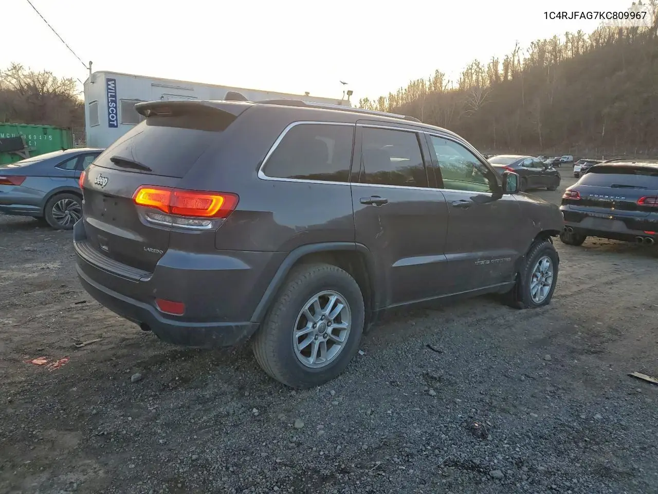 1C4RJFAG7KC809967 2019 Jeep Grand Cherokee Laredo