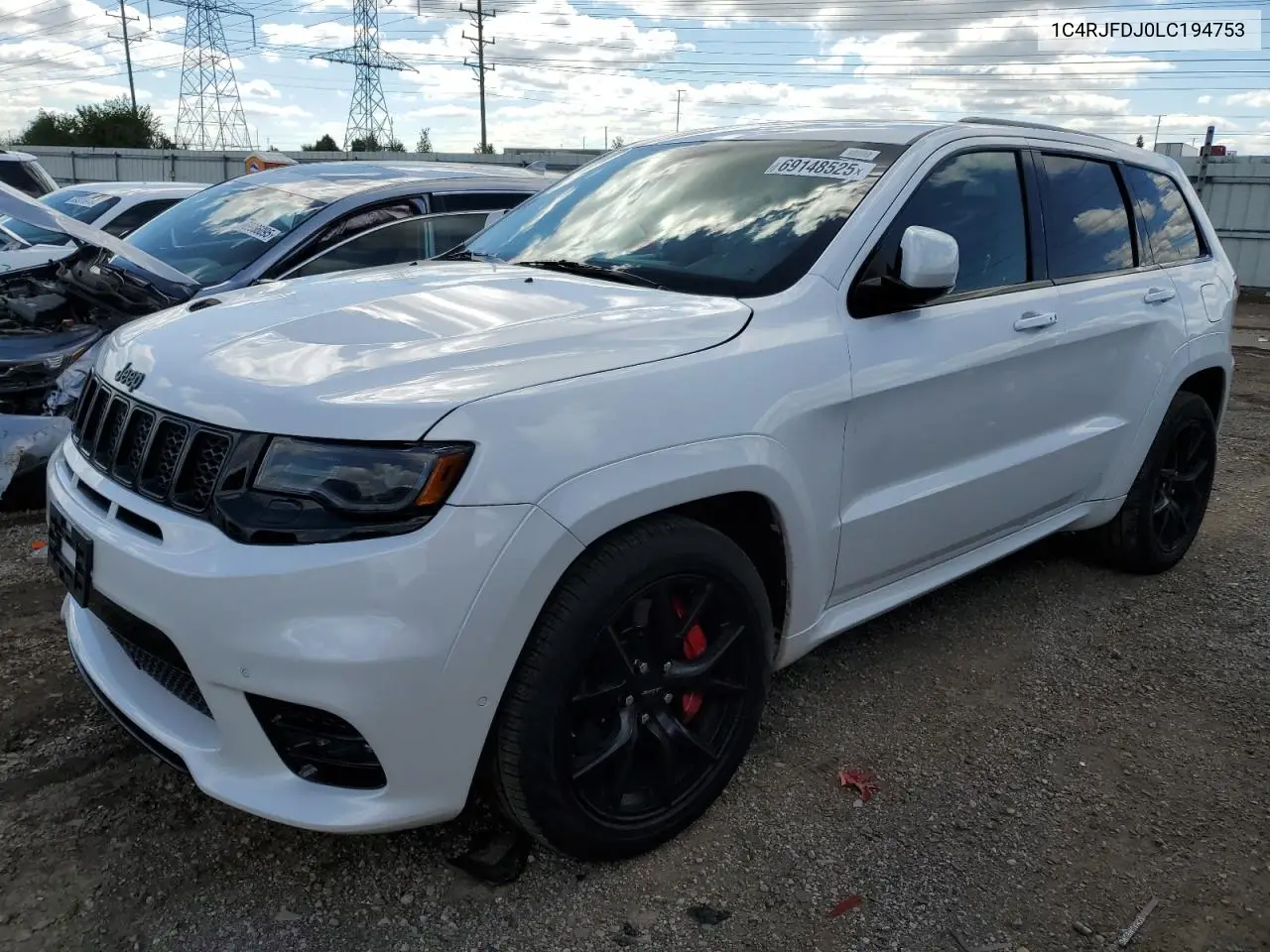 1C4RJFDJ0LC194753 2020 Jeep Grand Cherokee Srt-8