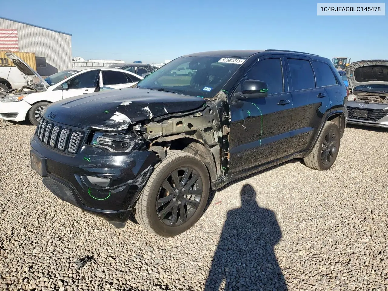 1C4RJEAG8LC145478 2020 Jeep Grand Cherokee Laredo
