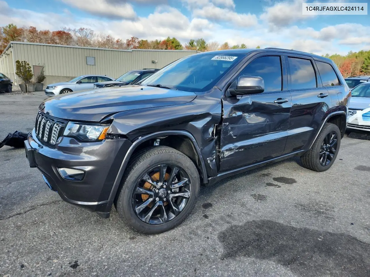 1C4RJFAGXLC424114 2020 Jeep Grand Cherokee Laredo