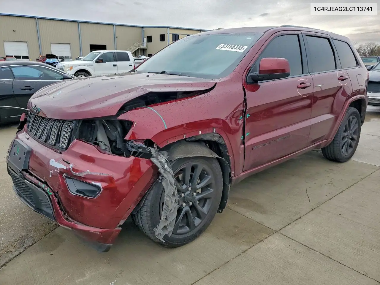 1C4RJEAG2LC113741 2020 Jeep Grand Cherokee Laredo