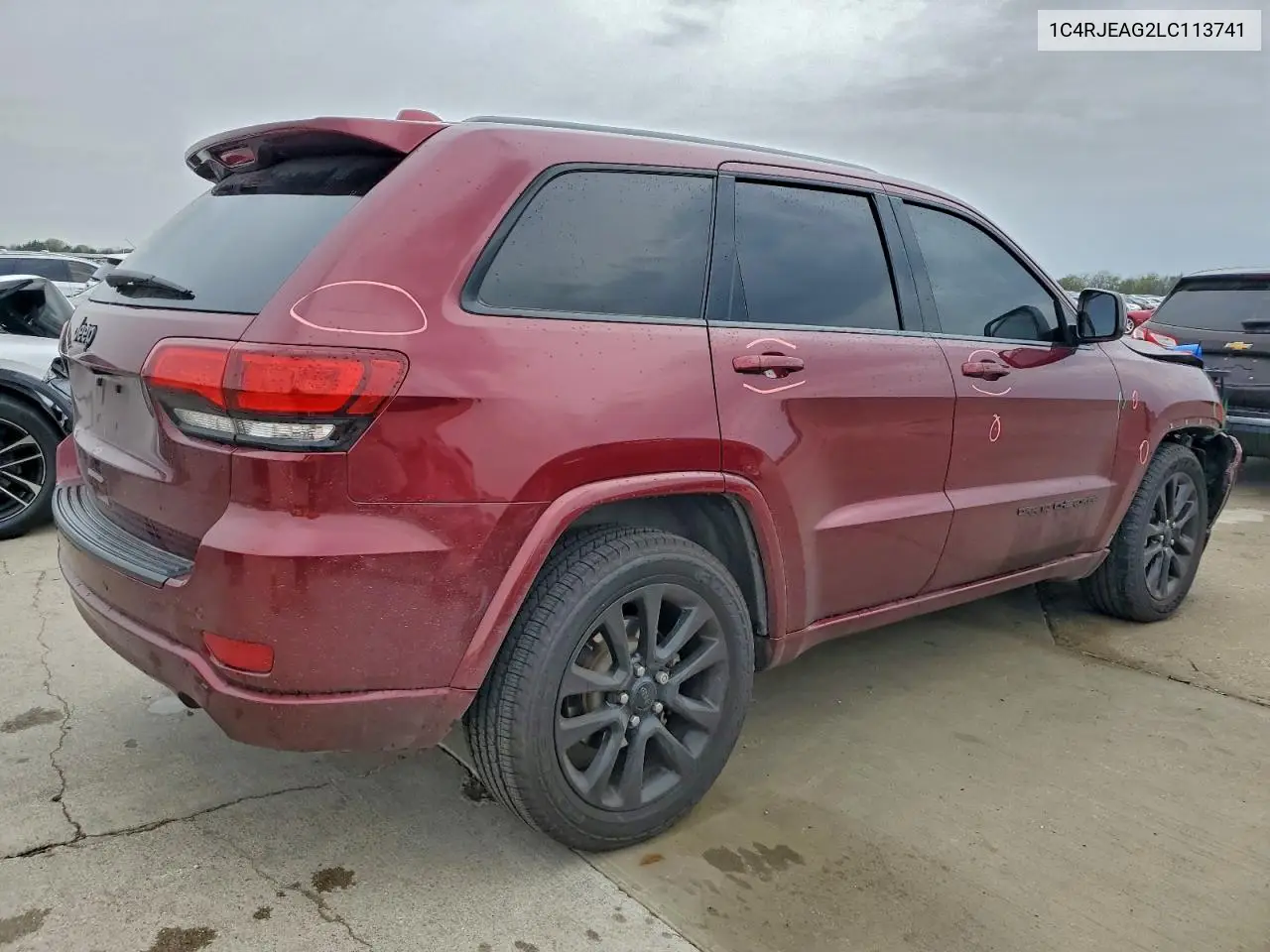 1C4RJEAG2LC113741 2020 Jeep Grand Cherokee Laredo