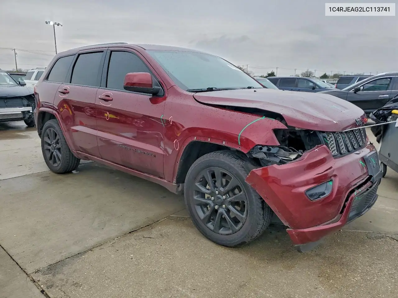 1C4RJEAG2LC113741 2020 Jeep Grand Cherokee Laredo