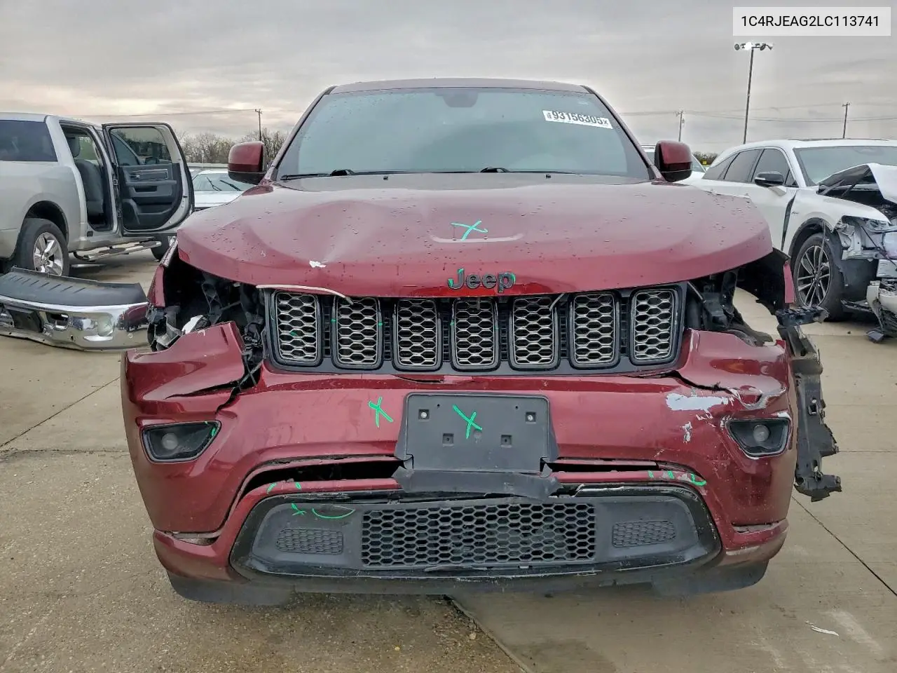 1C4RJEAG2LC113741 2020 Jeep Grand Cherokee Laredo
