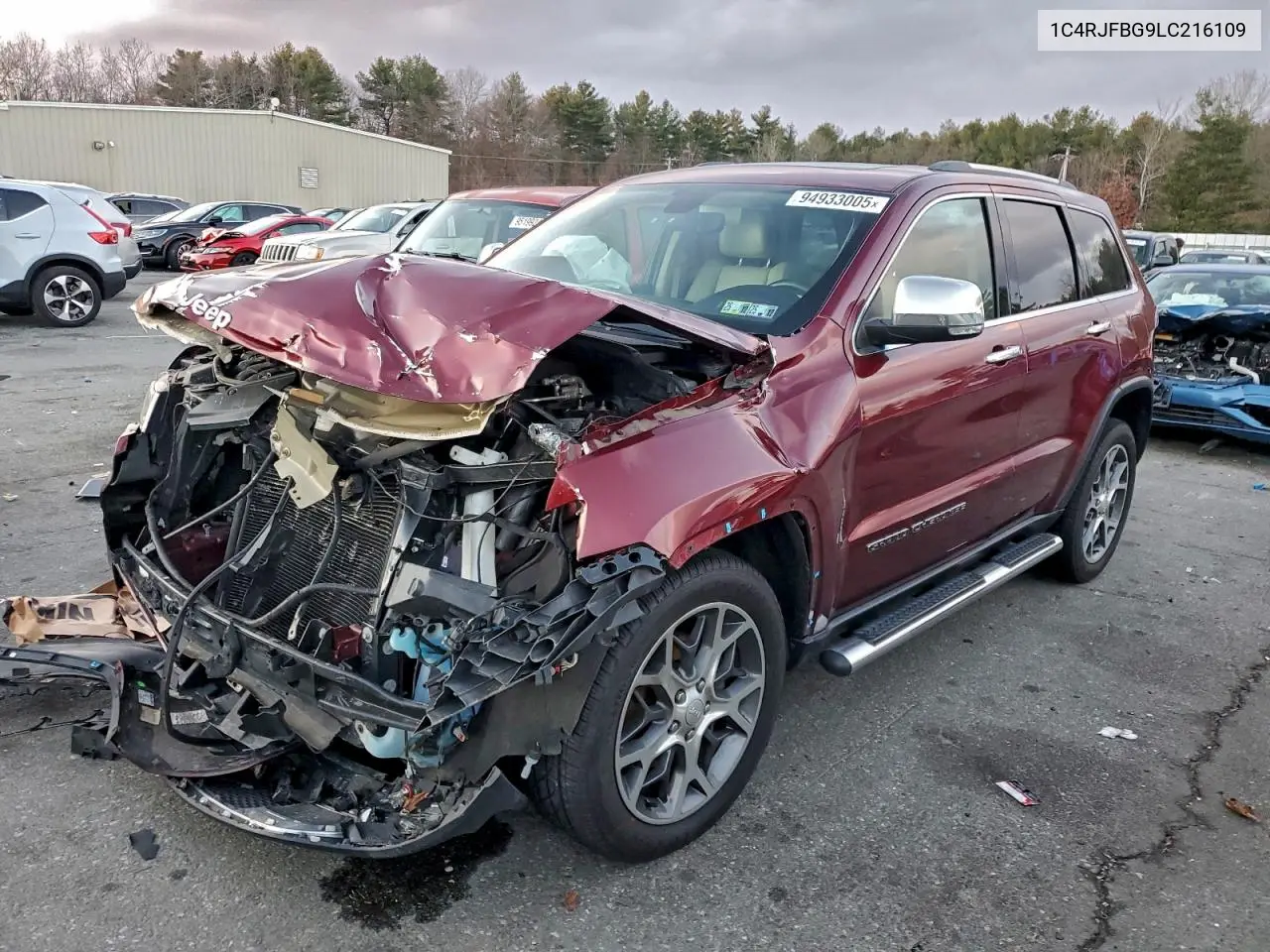 1C4RJFBG9LC216109 2020 Jeep Grand Cherokee Limited