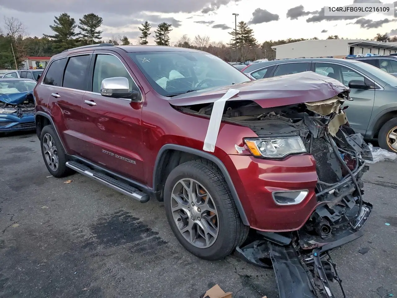 1C4RJFBG9LC216109 2020 Jeep Grand Cherokee Limited