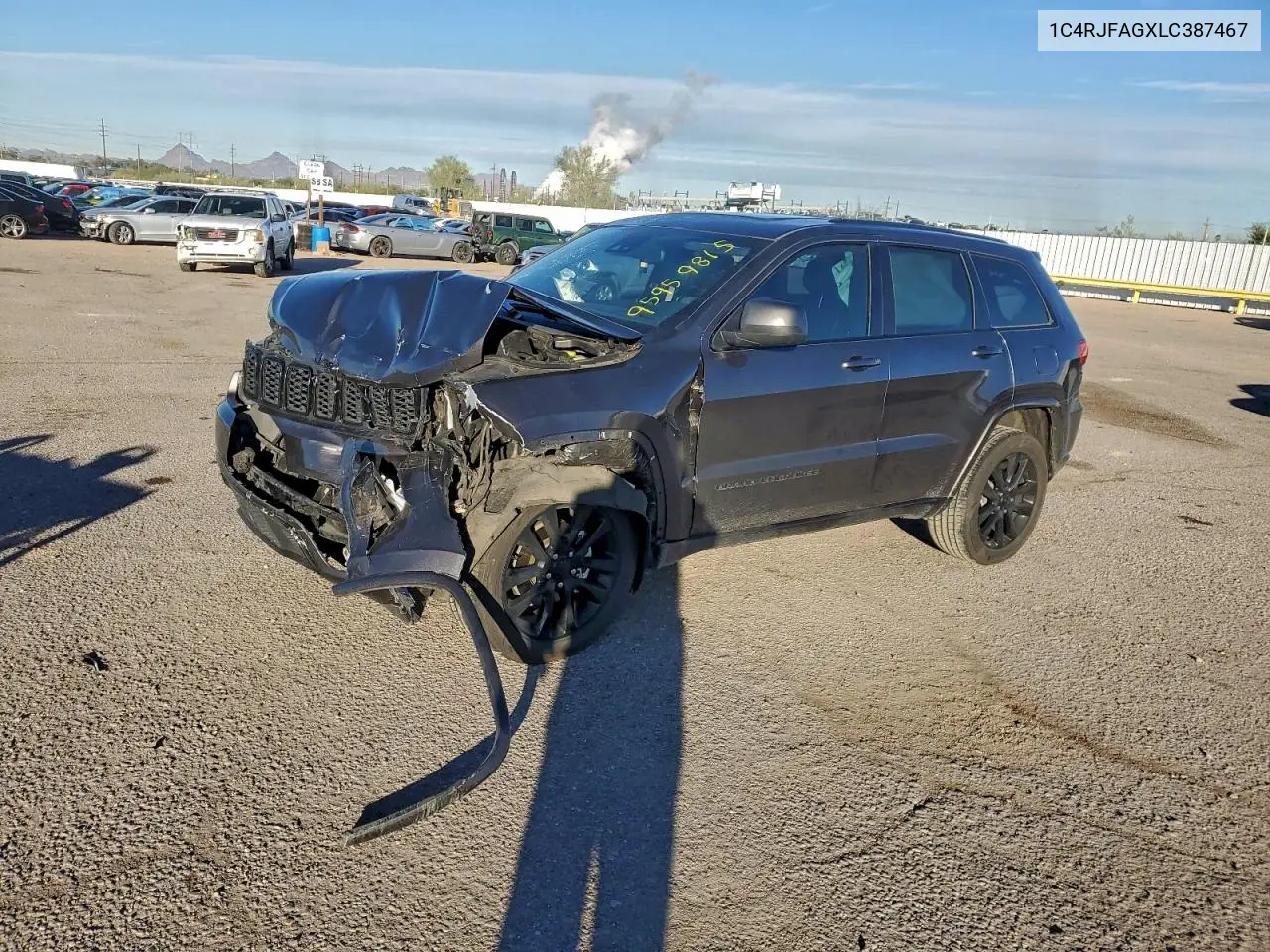 1C4RJFAGXLC387467 2020 Jeep Grand Cherokee Laredo