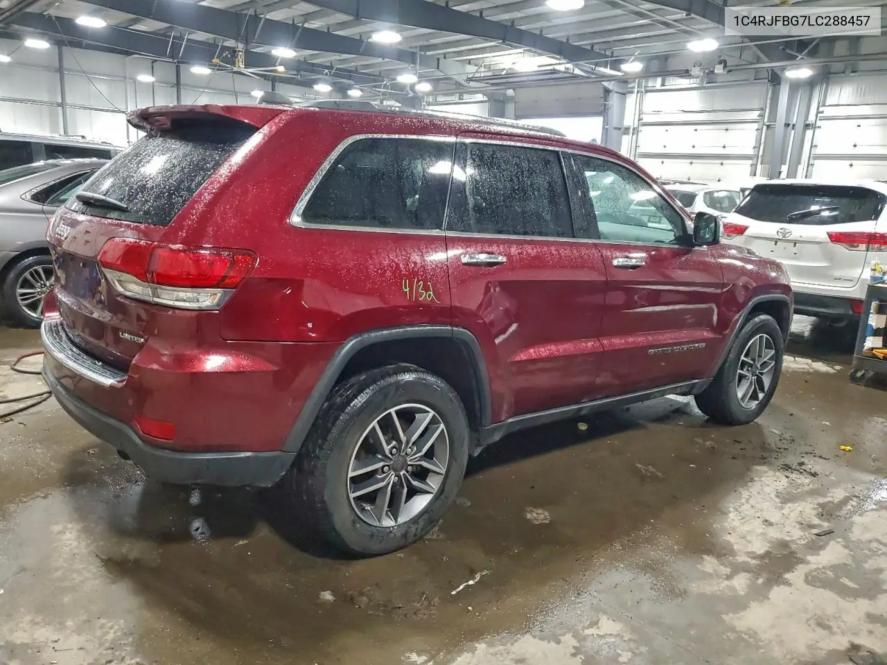 1C4RJFBG7LC288457 2020 Jeep Grand Cherokee Limited