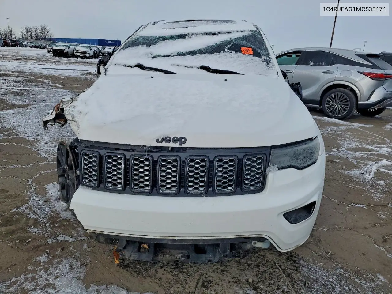 1C4RJFAG1MC535474 2021 Jeep Grand Cherokee Laredo