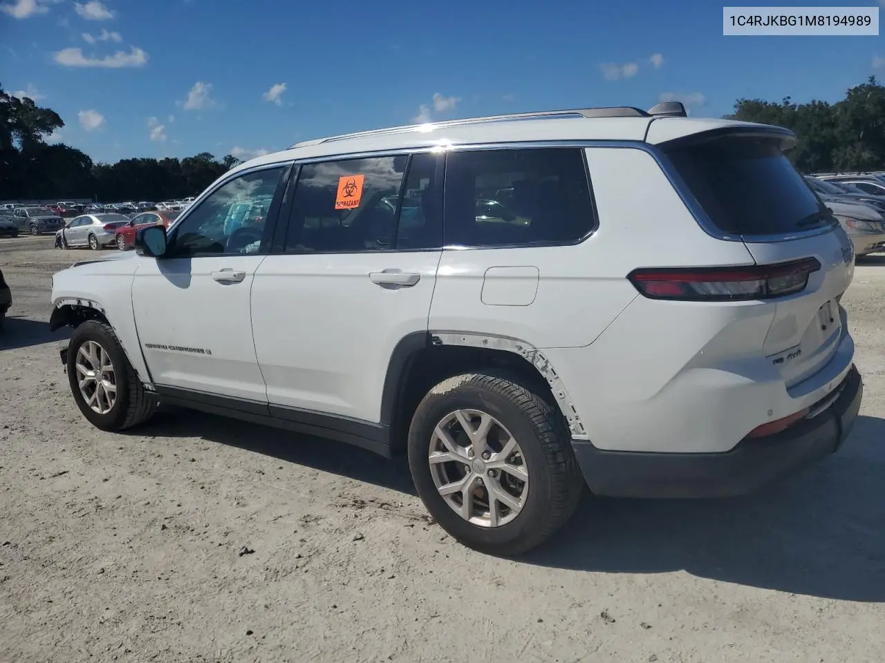 1C4RJKBG1M8194989 2021 Jeep Grand Cherokee L Limited