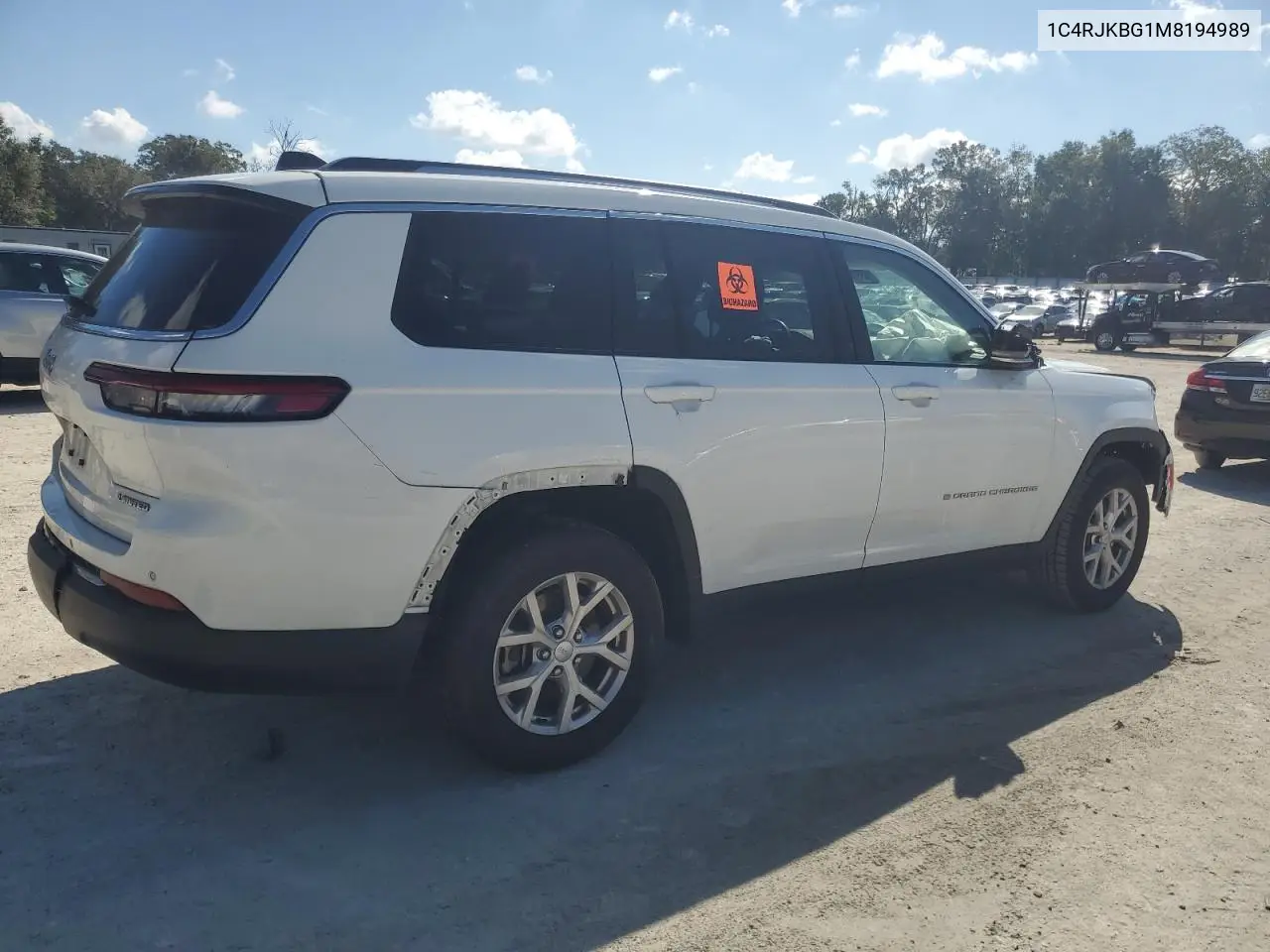 1C4RJKBG1M8194989 2021 Jeep Grand Cherokee L Limited