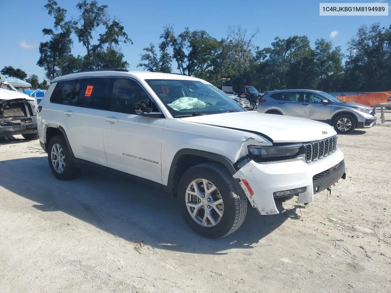 1C4RJKBG1M8194989 2021 Jeep Grand Cherokee L Limited