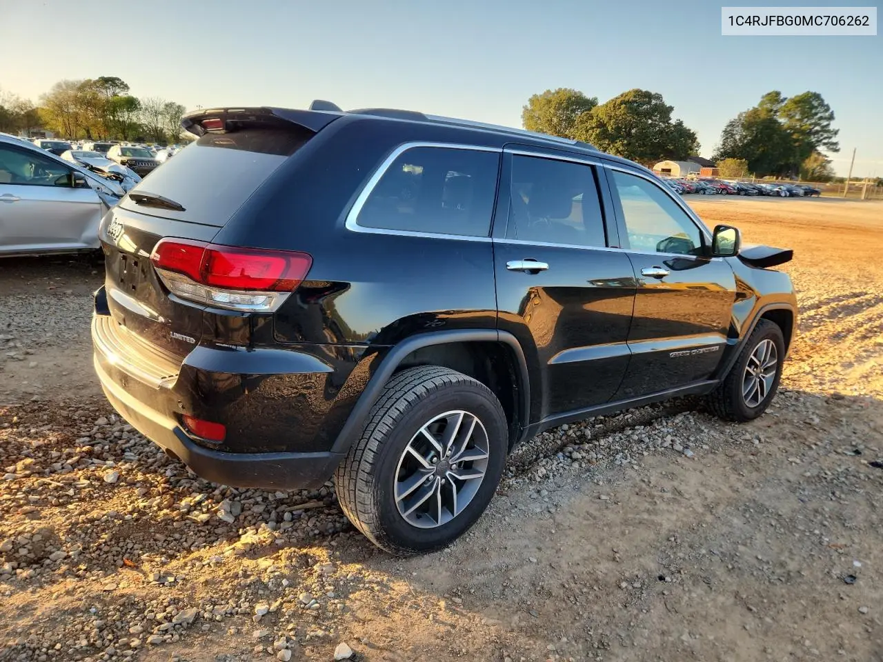 1C4RJFBG0MC706262 2021 Jeep Grand Cherokee Limited