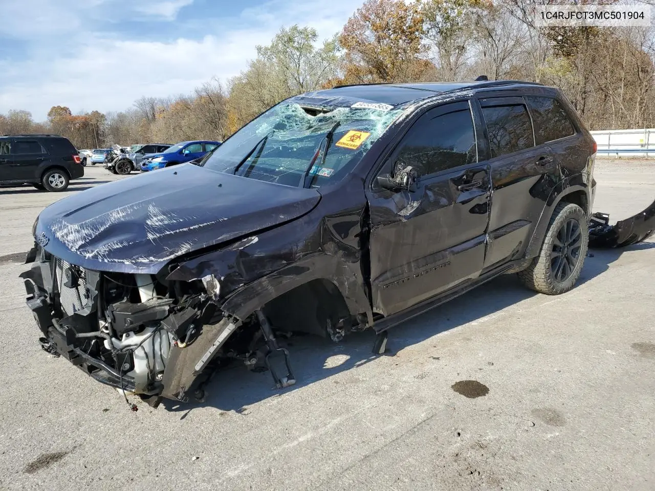1C4RJFCT3MC501904 2021 Jeep Grand Cherokee Overland