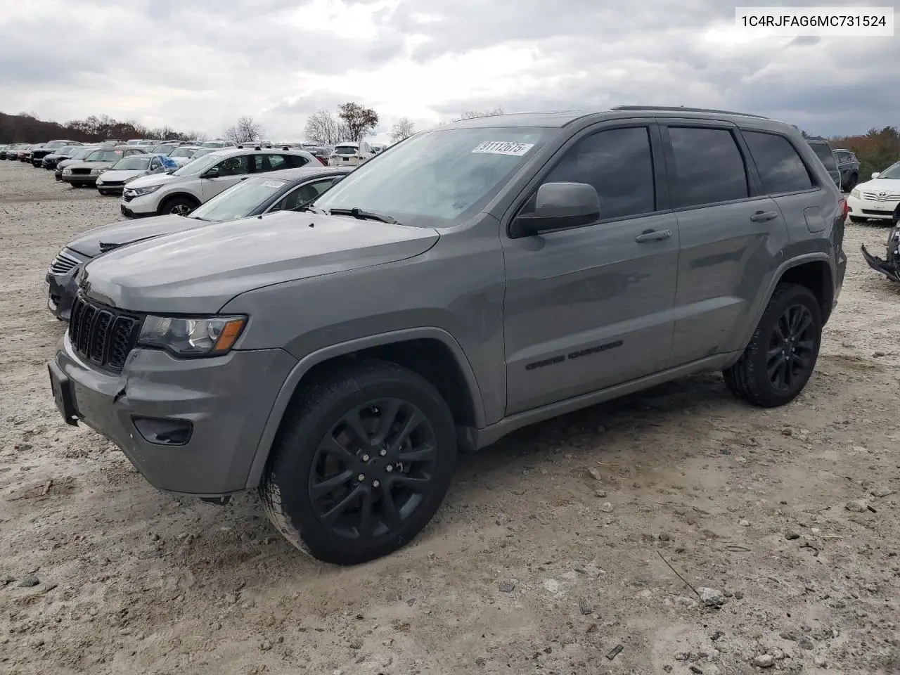 1C4RJFAG6MC731524 2021 Jeep Grand Cherokee Laredo