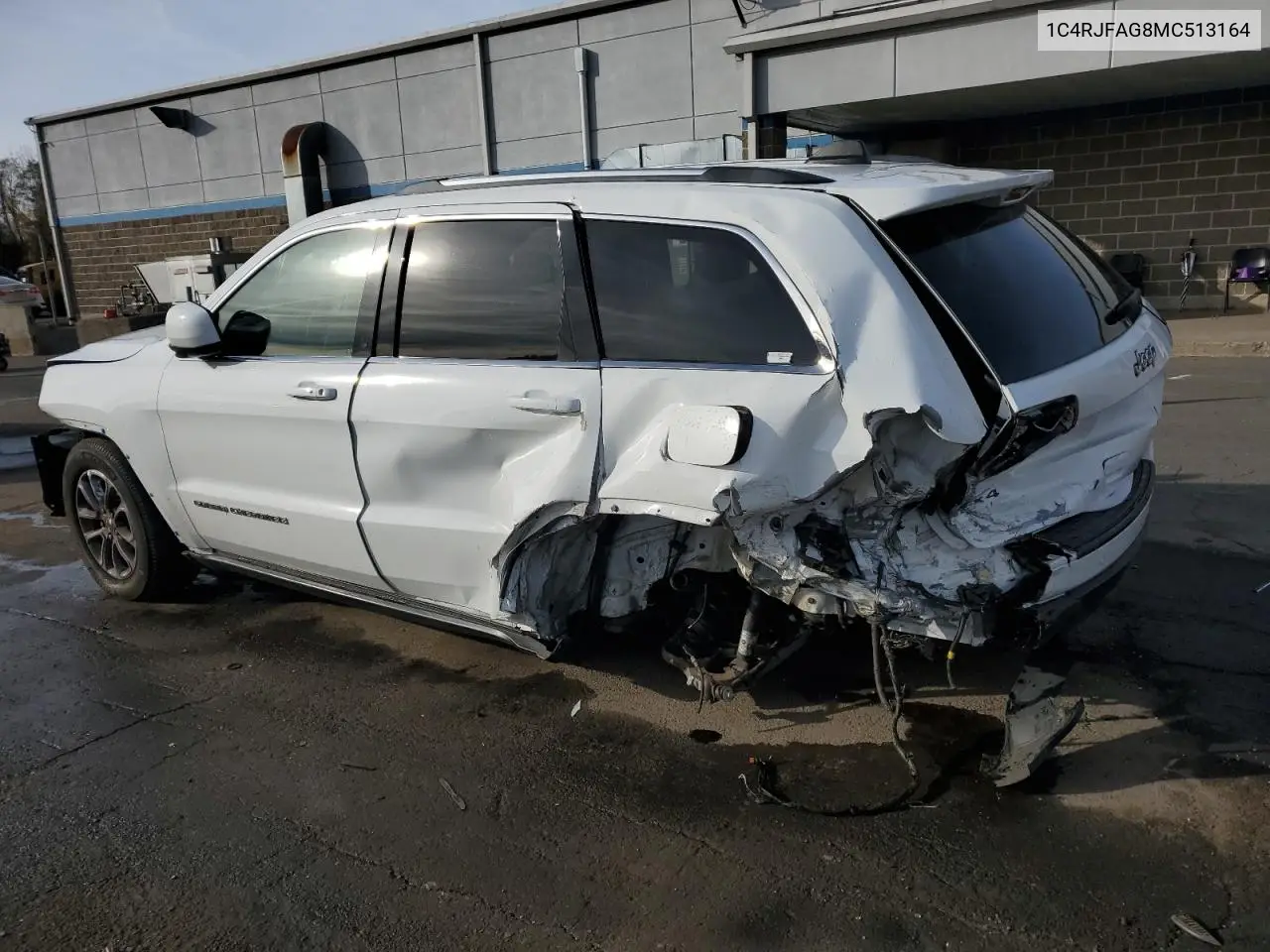 1C4RJFAG8MC513164 2021 Jeep Grand Cherokee Laredo