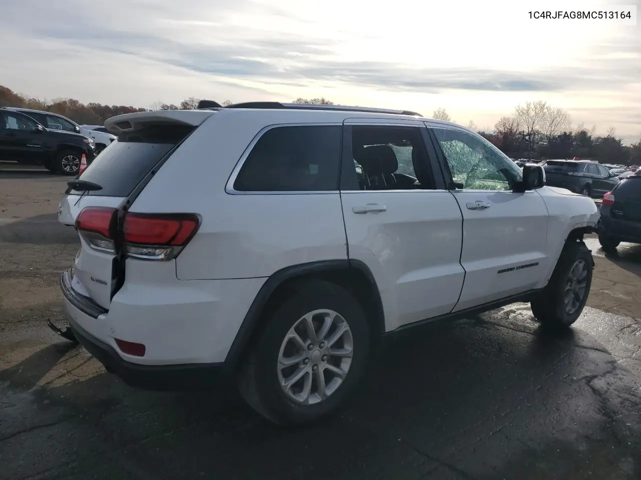 1C4RJFAG8MC513164 2021 Jeep Grand Cherokee Laredo