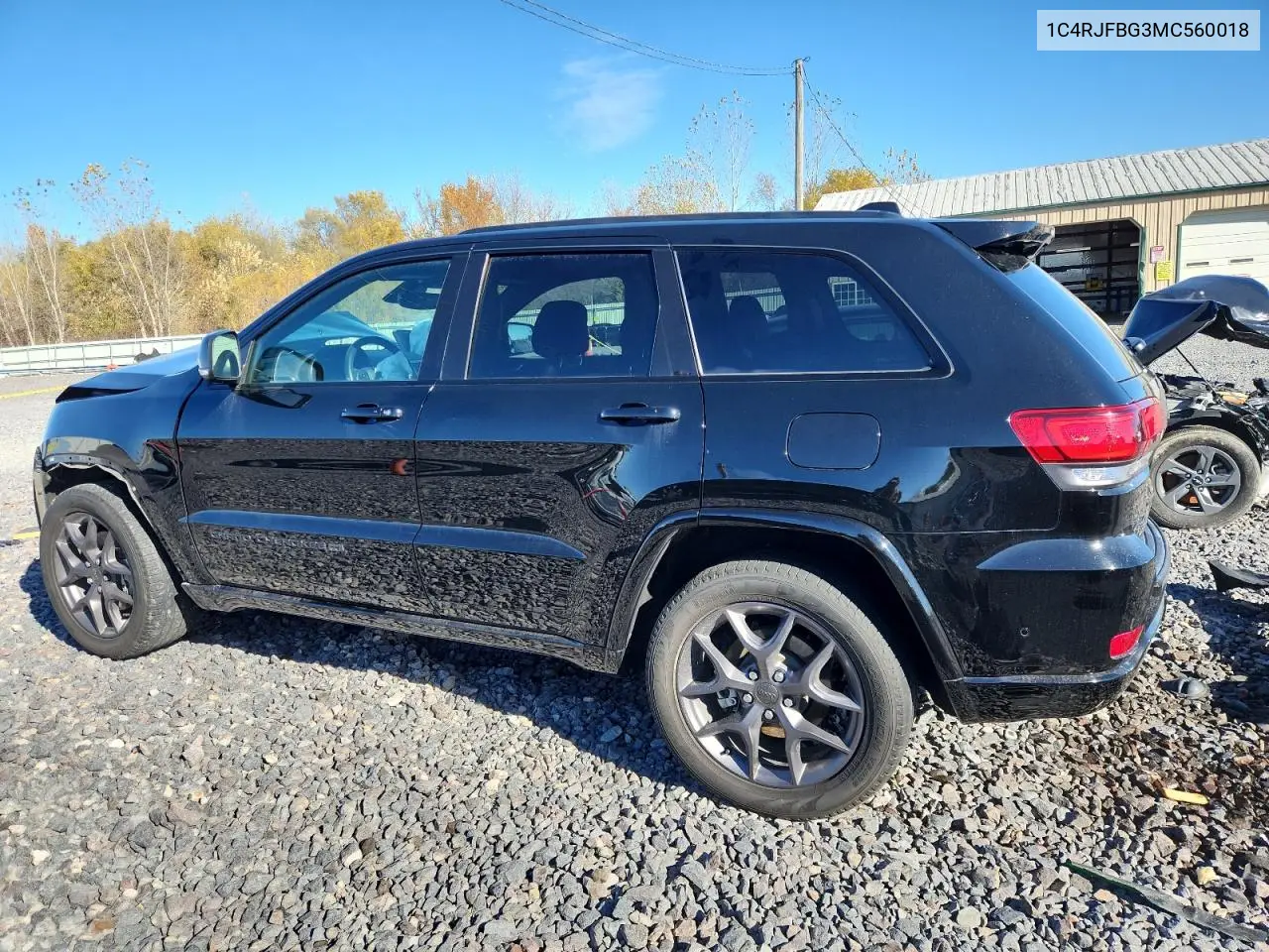 1C4RJFBG3MC560018 2021 Jeep Grand Cherokee Limited
