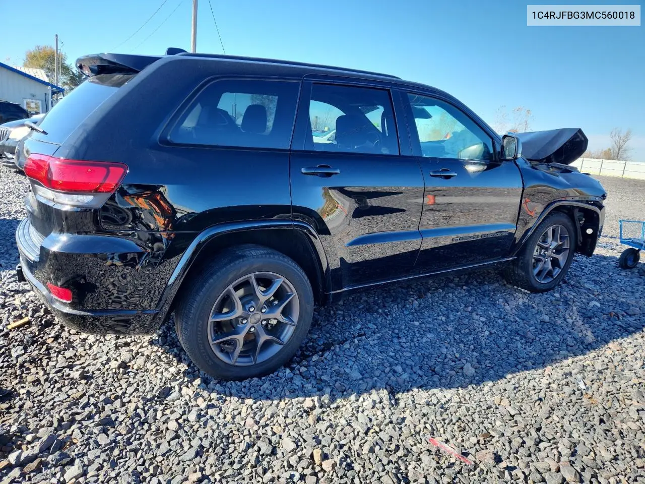 1C4RJFBG3MC560018 2021 Jeep Grand Cherokee Limited