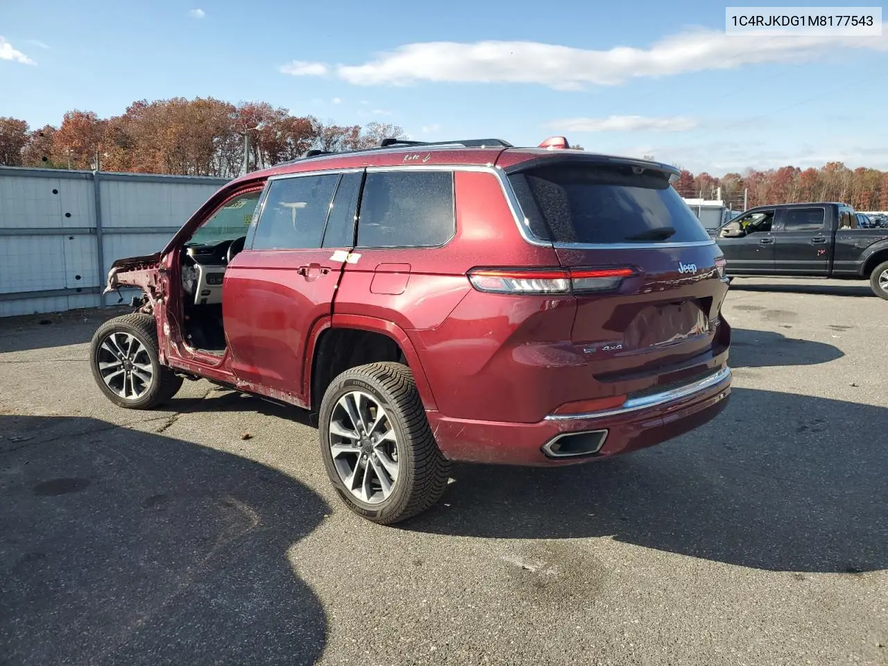 1C4RJKDG1M8177543 2021 Jeep Grand Cherokee L Overland