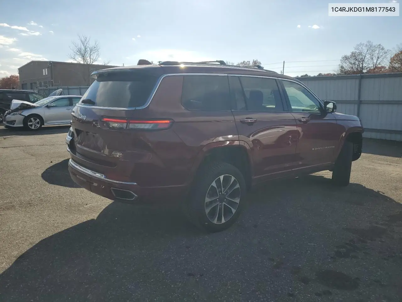 1C4RJKDG1M8177543 2021 Jeep Grand Cherokee L Overland