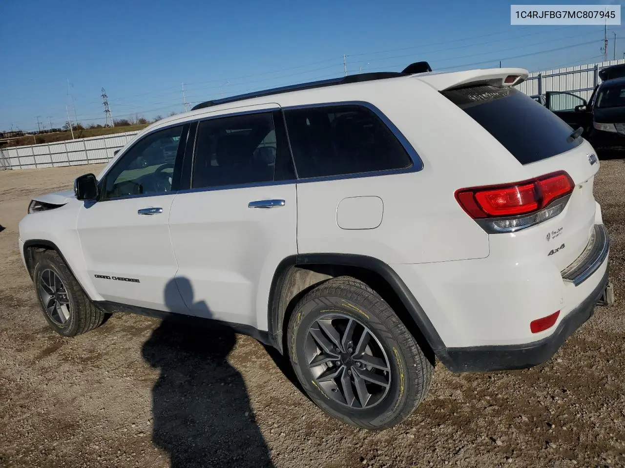 1C4RJFBG7MC807945 2021 Jeep Grand Cherokee Limited