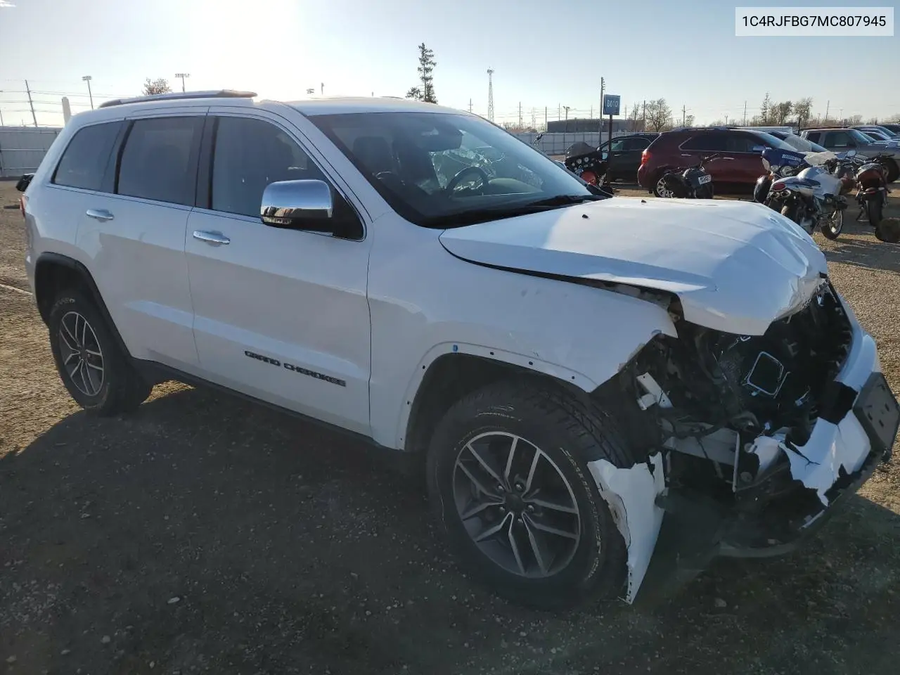 1C4RJFBG7MC807945 2021 Jeep Grand Cherokee Limited