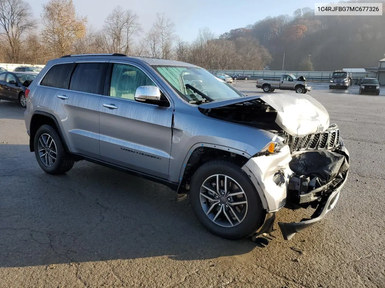 1C4RJFBG7MC677326 2021 Jeep Grand Cherokee Limited