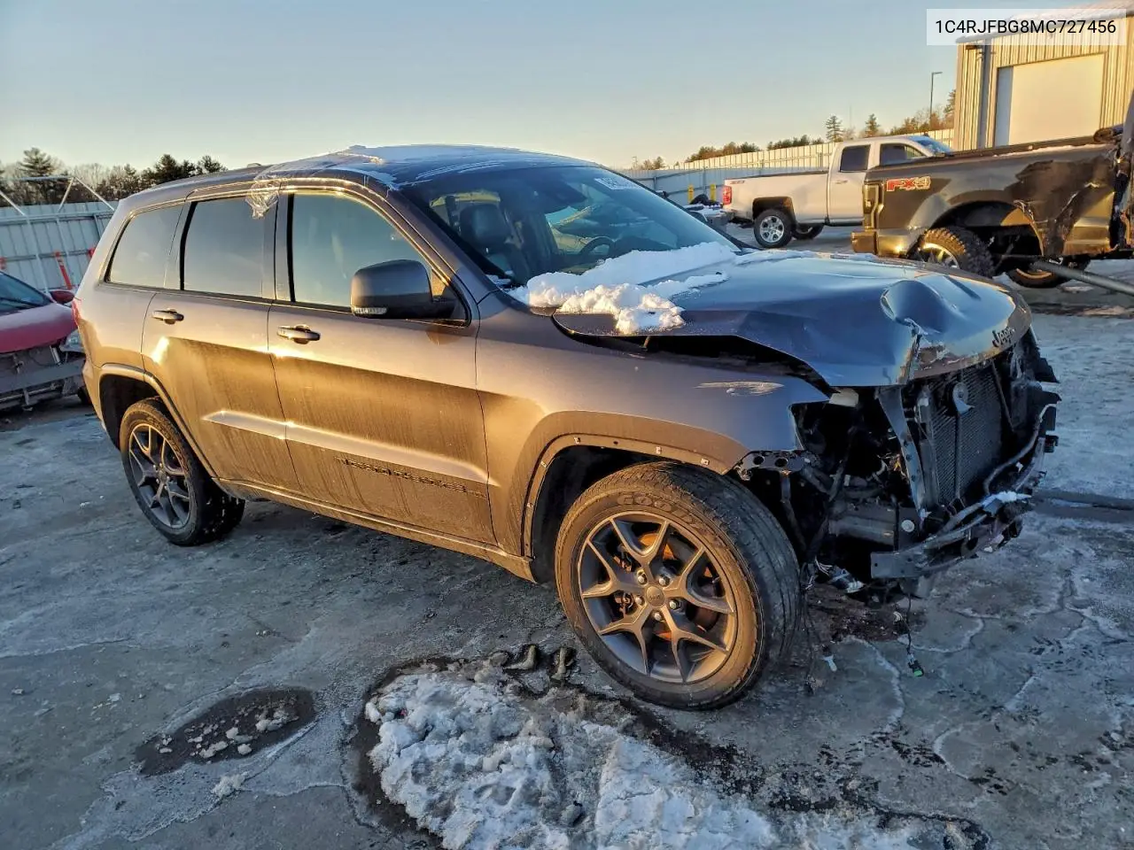 1C4RJFBG8MC727456 2021 Jeep Grand Cherokee Limited