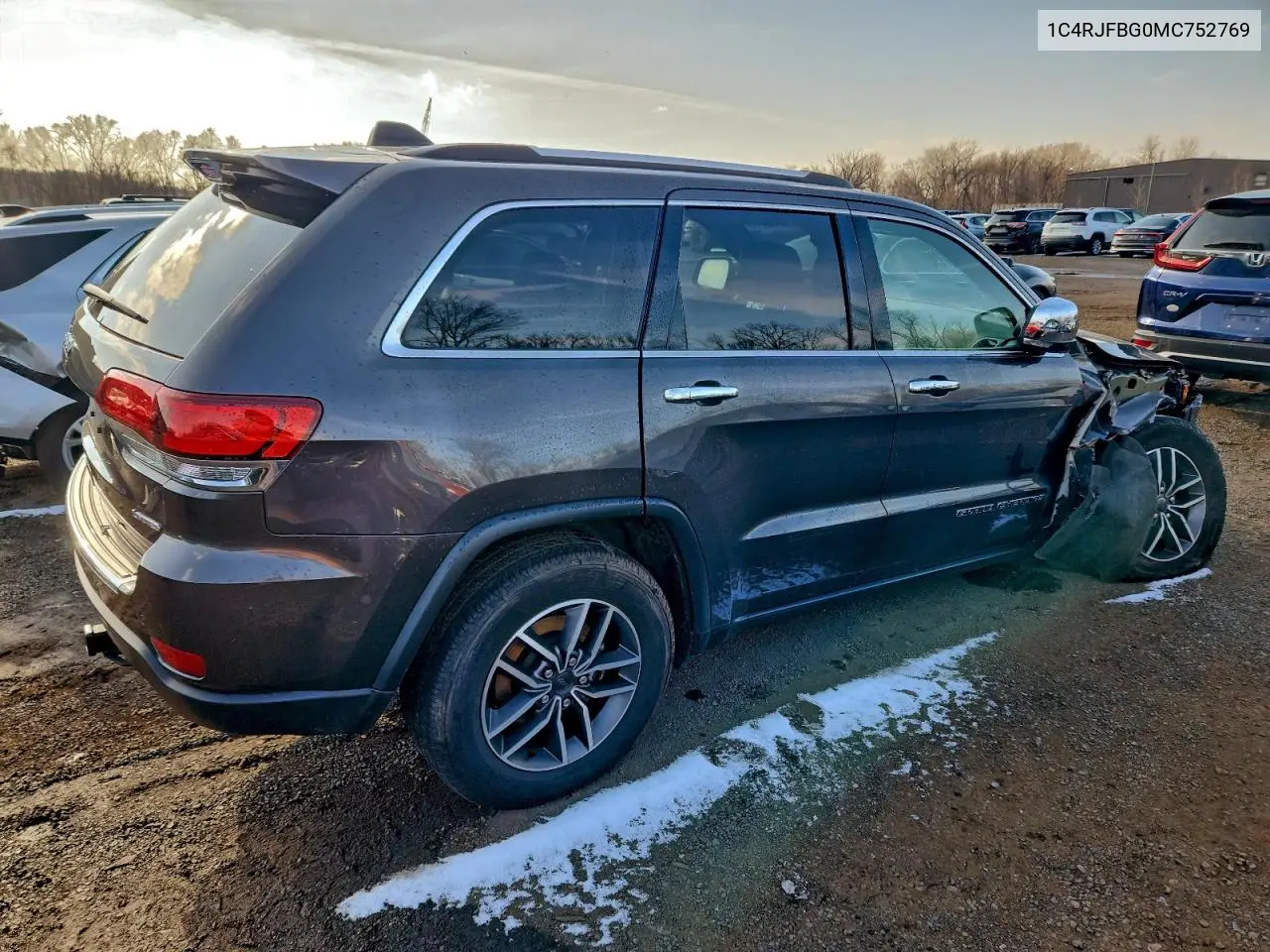 1C4RJFBG0MC752769 2021 Jeep Grand Cherokee Limited