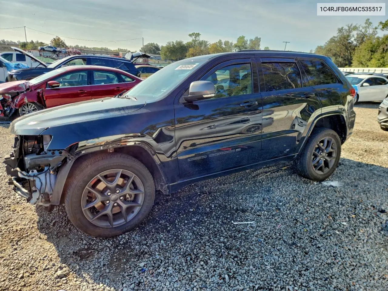 1C4RJFBG6MC535517 2021 Jeep Grand Cherokee Limited