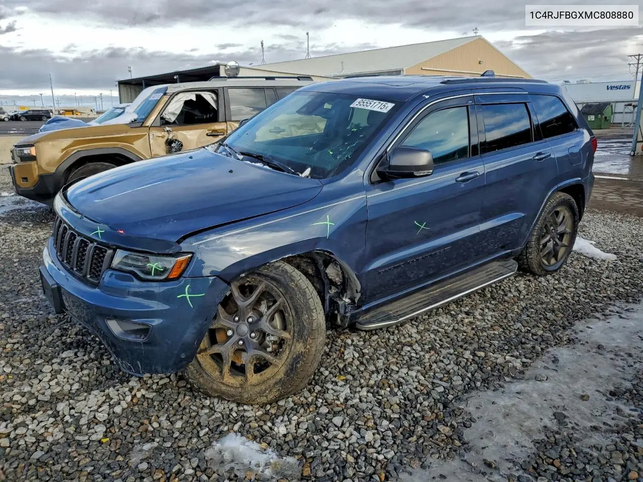 1C4RJFBGXMC808880 2021 Jeep Grand Cherokee Limited